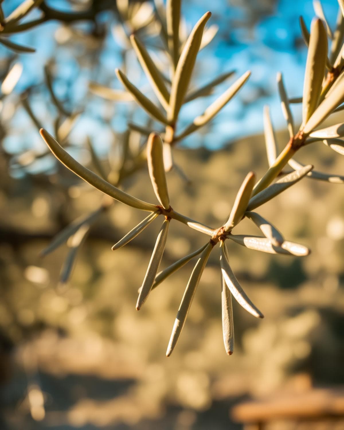 Olive branch detail